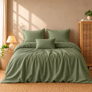 GREEN BED SHEET